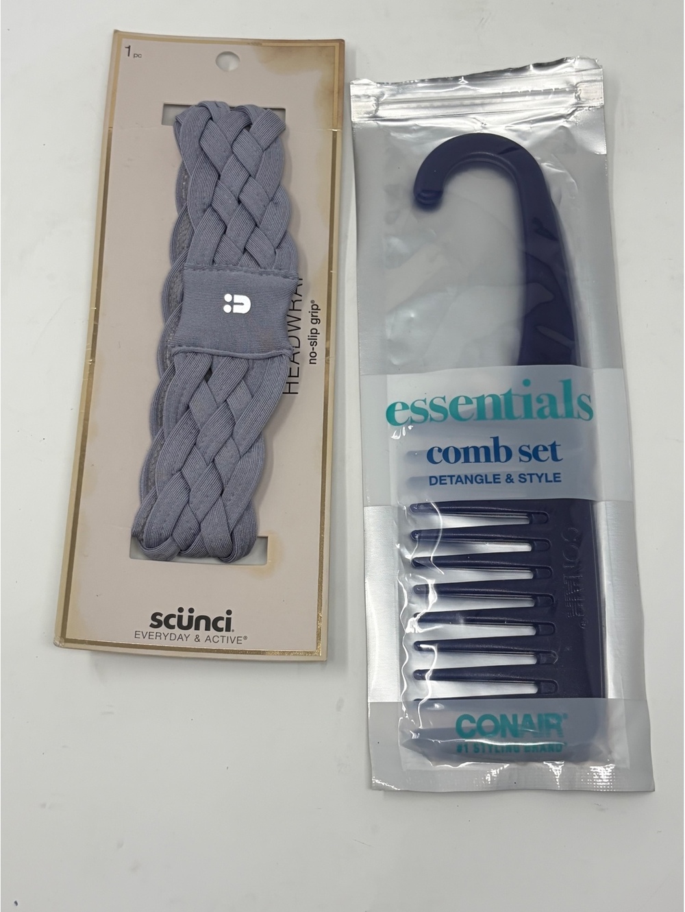 Scunci Headwrap and Conair Essentials Comb Set